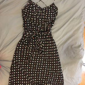 Silk Polkadot Shelli Segal Party Dress